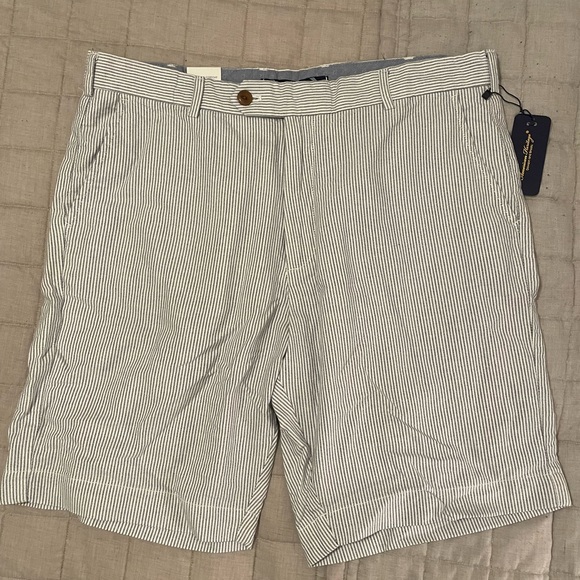 Blue and White striped shorts - Picture 4 of 5